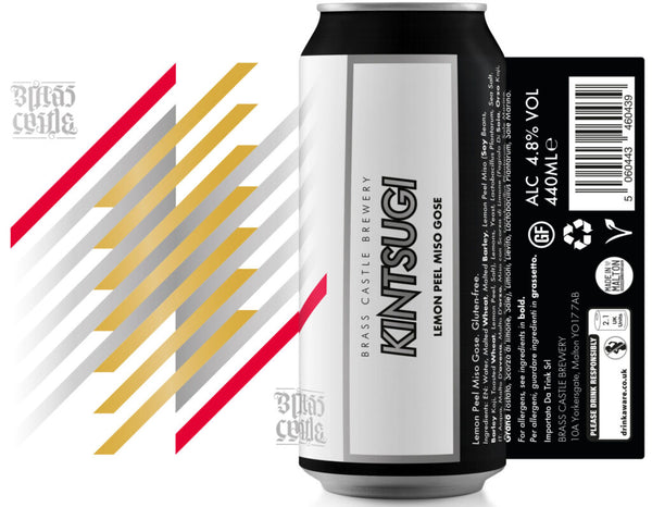 Brass Castle - Kintsugi - GF Lemon Peel Miso Gose - Sour - 4.8% - 440ml Can