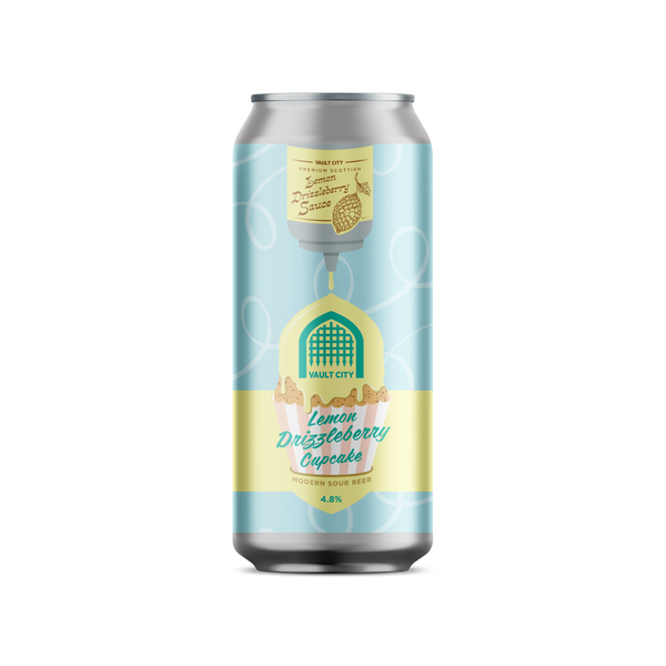 Vault City - Lemon Drizzleberry Cupcake - Sour - 4.8% - 440ml Can