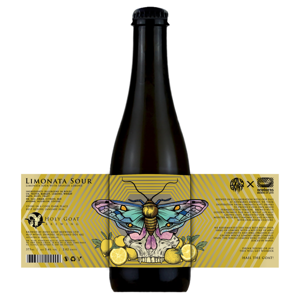 Holy Goat x Newbarns - Limonata Sour - Sour With Spanish Lemons - 5.4% - 375ml Bottle