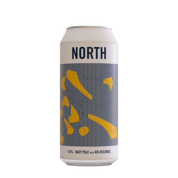 North Brew Co x ATA Recordings - Hazy Pale - 4.8% - 440ml Can