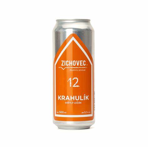 Zichovec - Krahulík - Světlý Ležák - Czech Lager - 5.1% - 500ml Can