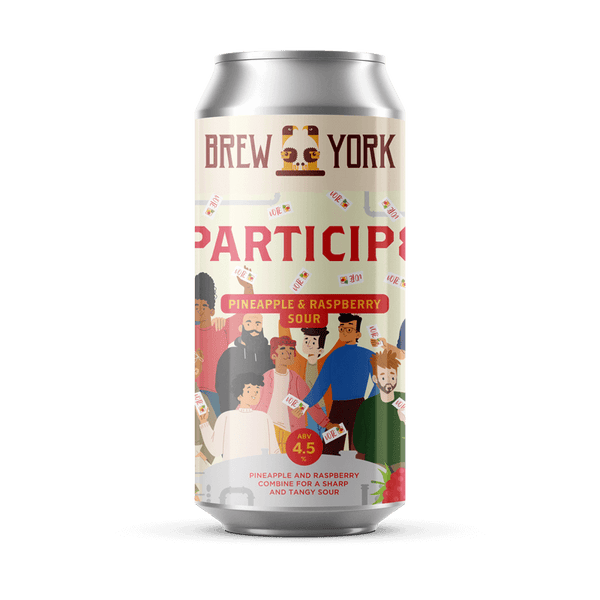 Brew York - Particip8 - Pineapple & Raspberry Sour - 4.5% - 440ml Can
