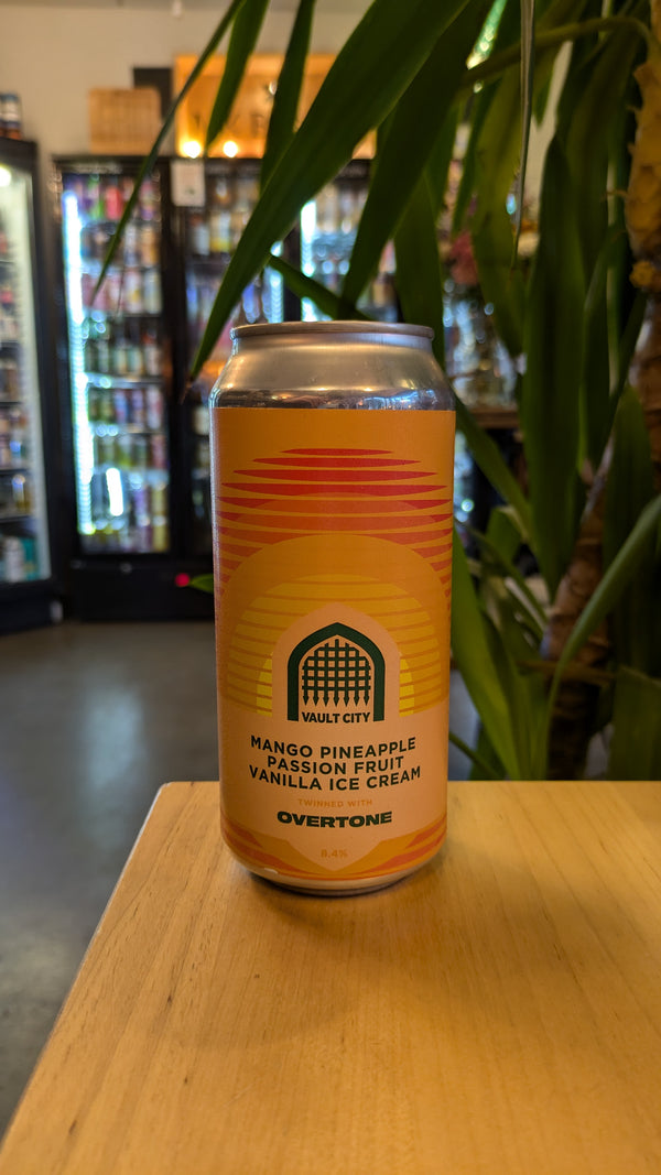 Overtone x Vault City - Mango Pineapple Passion Fruit Vanilla Ice Cream - Sour - 8.4% - 440ml Can