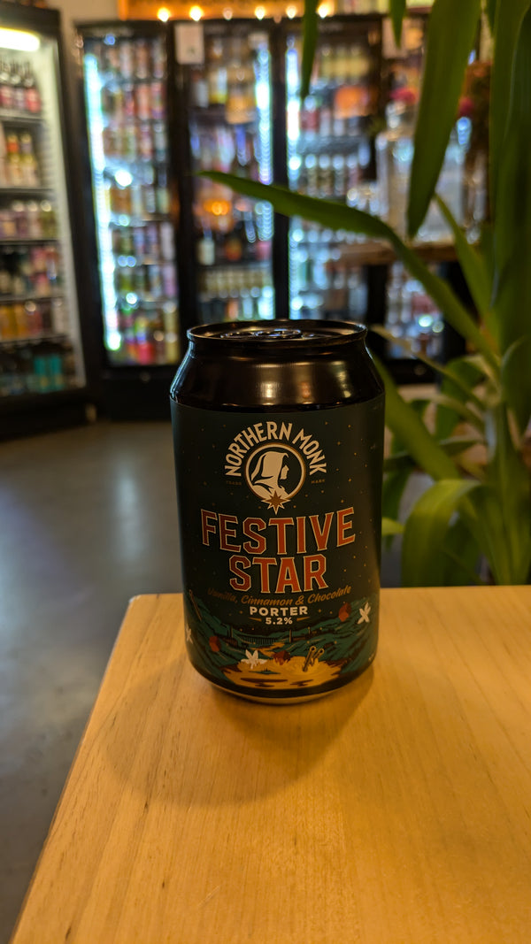 Northern Monk - Festive Star - Vanilla, Cinnamon & Chocolate Porter - 5.2% - 330ml Can
