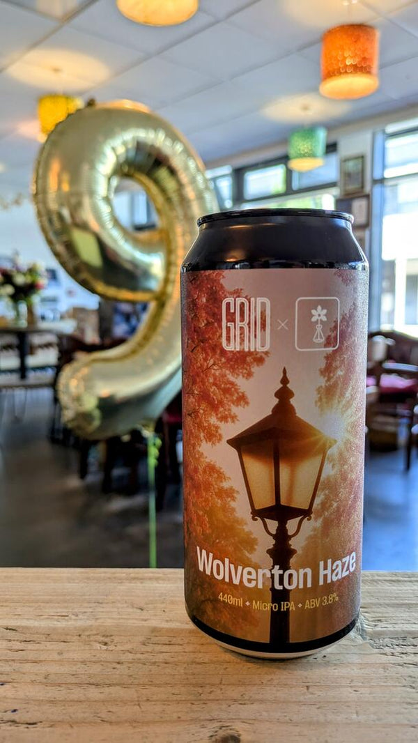 Grid x MK Biergarten - Wolverton Haze - Micro IPA - 3.8% - 440ml Can