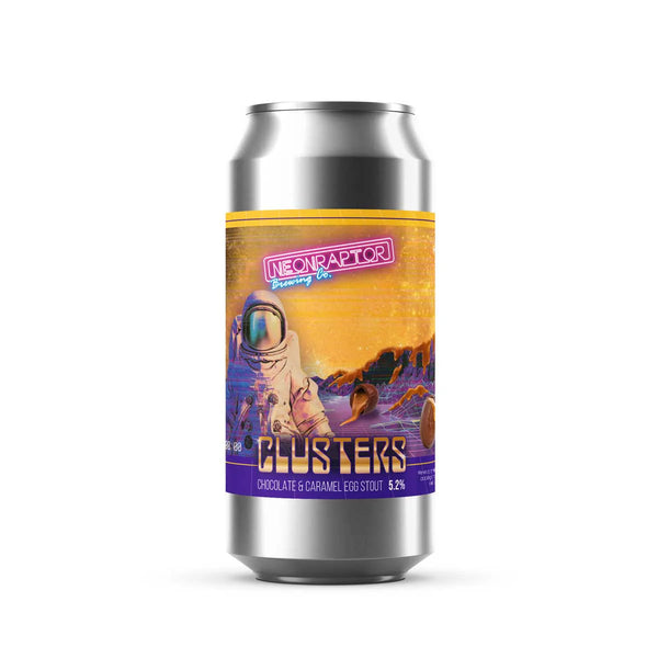 Neon Raptor - Clusters - Chocolate & Caramel Egg Stout - 5.2% - 440ml Can