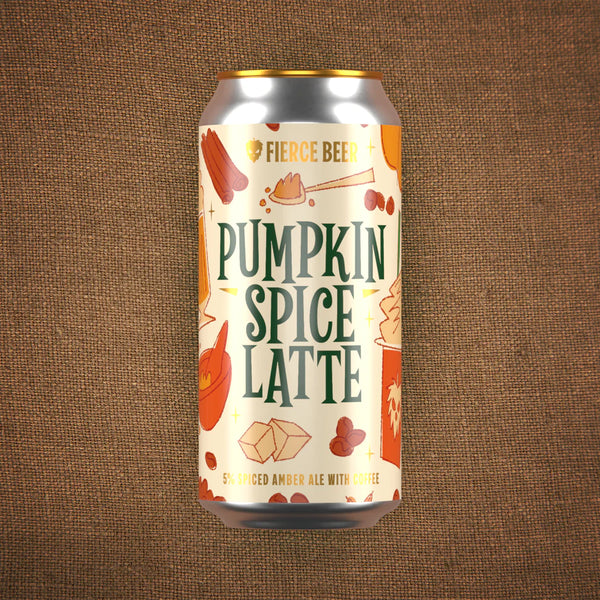 Fierce - Pumpkin Spice Latte - Spiced Amber Ale With Coffee - 5% - 440ml Can