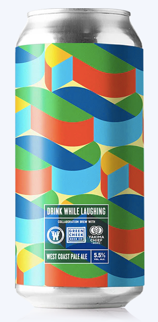 White Hag x Green Cheek x Yakima Chief - Drink While Laughing - West Coast Pale Ale - 5.5% - 440ml.