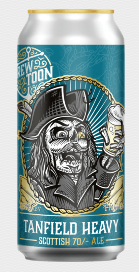 Brew Toon - Tanfield Heavy - Scottish 70/- Ale - 3.8% - 440ml Can.