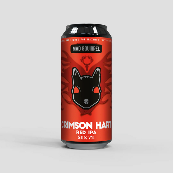 Mad Squirrel - Crimson Heart - Crimson Hart - Red IPA - 5% - 440ml Can.