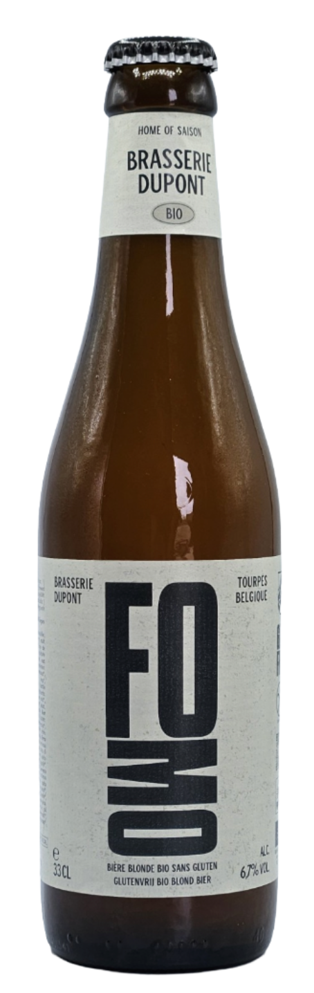 Dupont - Fomo - Gluten Free Organic Blonde Saison - 6.7% - 330ml Bottle.