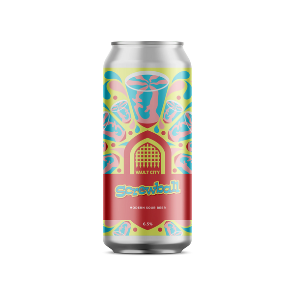 Vault City - Screwball - Bubble Gum Ice Cream Sour - 6.5% - 440ml Can