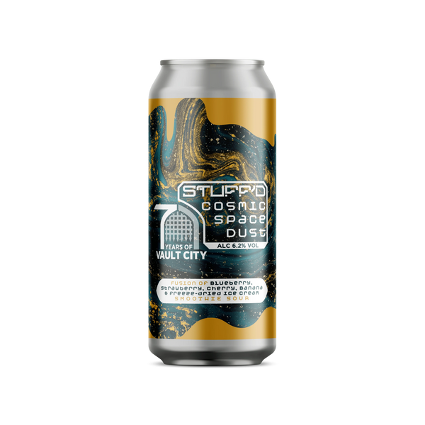 Vault City - STUFFD Cosmic Space Dust - Blueberry, Strawberry, Cherry, Banana & Freeze-dried Ice Cream Smoothie Sour - 7 Years Sour - 6.2% - 440ml Can