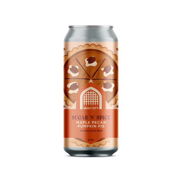 Vault City - Sugar 'N' Spice - Maple Pecan Pumpkin Pie Sour - 5.5% - 440ml Can
