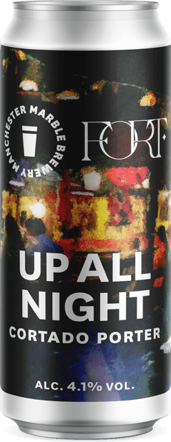 Marble x Fort Coffee - Up All Night - Cortado Porter - 4.1% - 500ml Can