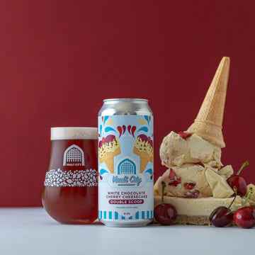 Vault City - White Chocolate Cherry Cheesecake - Double Scoop - 6.3% - 440ml Can
