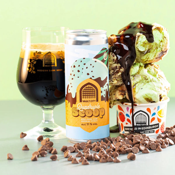 Vault City - Quadruple Scoop: Mint Choc Chip - Imperial Stout - 11% - 330ml Can