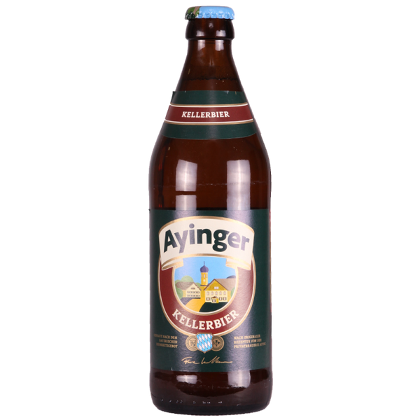 Ayinger - Kellerbier - Unfiltered Lager - 4.9% - 500ml Bottle