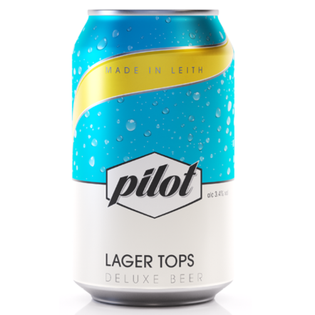Pilot - Lager Tops - Lager With Lemon Zest (GF) - 330ml Can