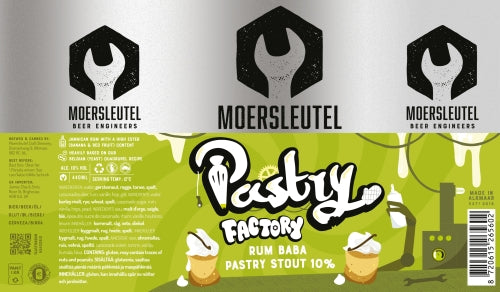 Moersleutel - Pastry Factory: Rum Baba - Pastry Stout - 10% - 440ml Can