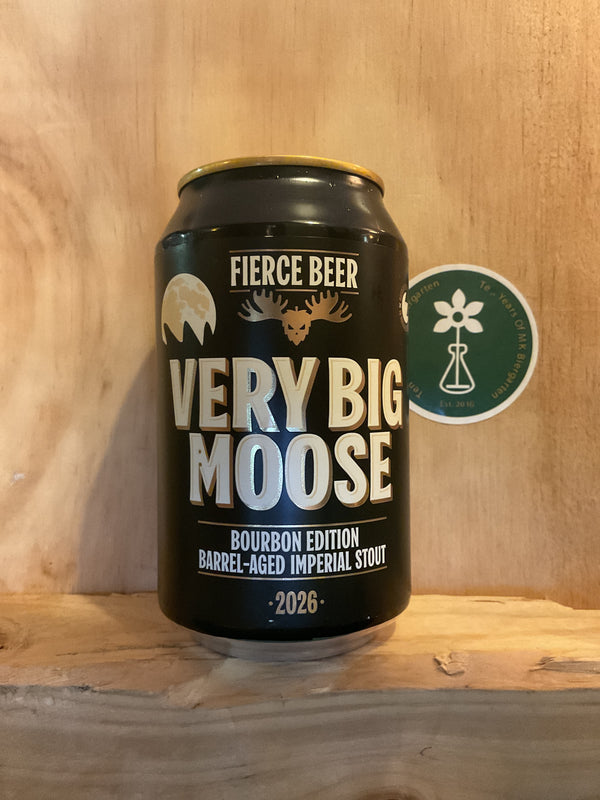 Fierce Beer - Very Big Moose - Bourbon Edition, Barrel-Aged Imp Stout - 12.5% - 330ml Can