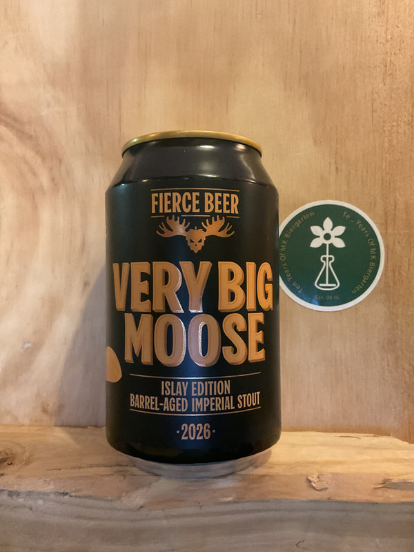 Fierce Beer - Very Big Moose - Islay Edition, Barrel-Aged Imp Stout - 12.5% - 330ml Can