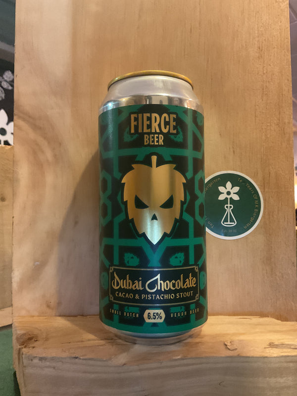 Fierce Beer - Dubai Chocolate Stout - Cacao & Pistachio Stout - 6.5% - 440ml Can