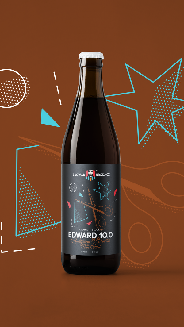 Browar Brodacz - Edward 10.0 - Ambrurana & Vanilla Milk Stout - 4.6% - 500ml Bottle