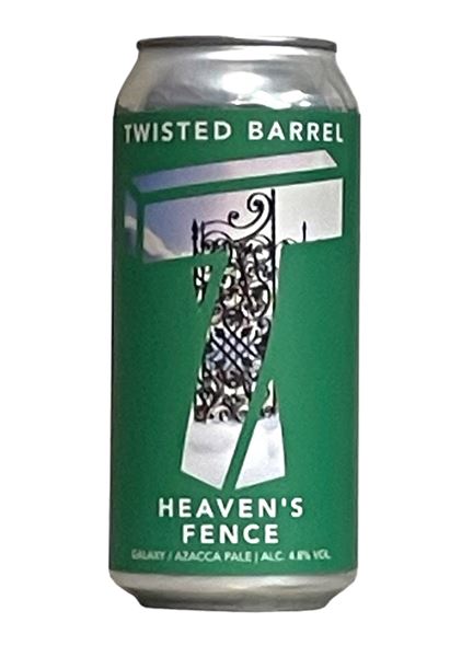 Twisted Barrel - Heaven's Fence - Cascade & Centennial Pale Ale - 4.8% - 440ml Can