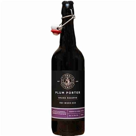 Titanic - Plum Porter Grand Reserve - Port Infused Beer - 6.5% - 750ml Bottle