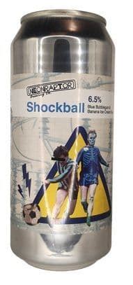 Neon Raptor - Shockball - Blue Bubblegum & Banana Ice Cream Sour - 6.5%- 440ml