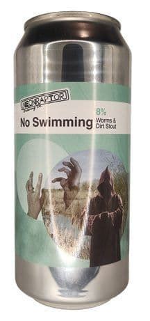 Neon Raptor - No Swimming - Chocolate & Gummy Worm Stout - 8%-440ml Can