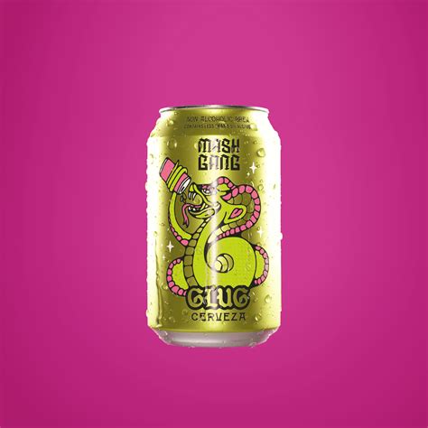 Mash Gang - Glug - AF Lager - 0.5% - 330ml Can