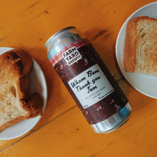 Farm Yard Brew Co - Wham Bam Thank you Jam - Red Fruit Jam Sour - 4.9% - 440ml Can.