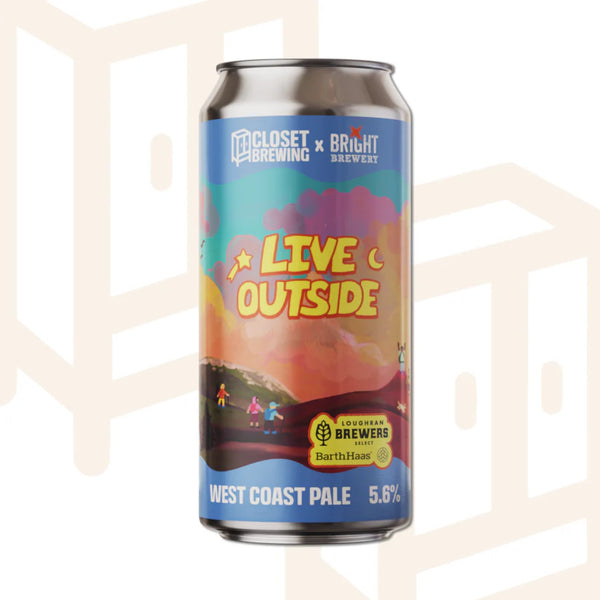 Closet x Bright - Live Outside - West Coast Pale - 5.6% - 440ml Can