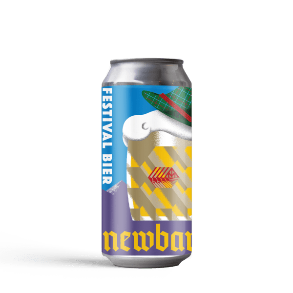 Newbarns - Festival Bier - Oktoberfest bier - 5.6% - 440ml can