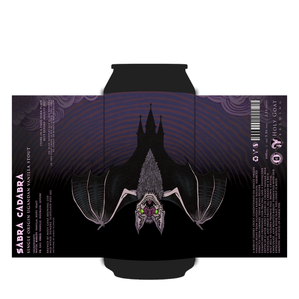 Holy Goat - Sabra Cadabra - Single Origin Ugandan Vanilla Stout - 5.3% - 440ml Can