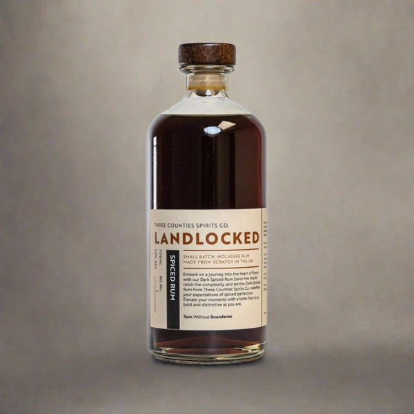 Three Counties - Landlocked: Dark Spiced Rum - 42% - 700ml Bottle