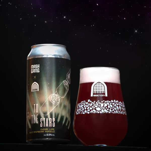 Mash Gang x Vault City - To The Stars - Alcohol-Free Cherry Lime Blue Raspberry Popsicle Sour - 0.5% - 440ml Can
