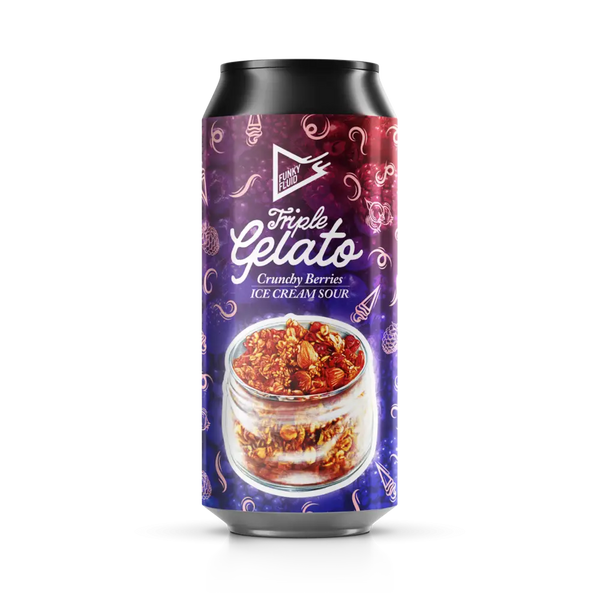 Funky Fluid - Triple Gelato - Crunchy Berries - 7% - 500ml Can