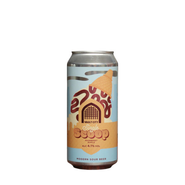 Vault City - Single Scoop: Raspberry Ripple - Ice Cream Sour - 4.1% - 440ml Can