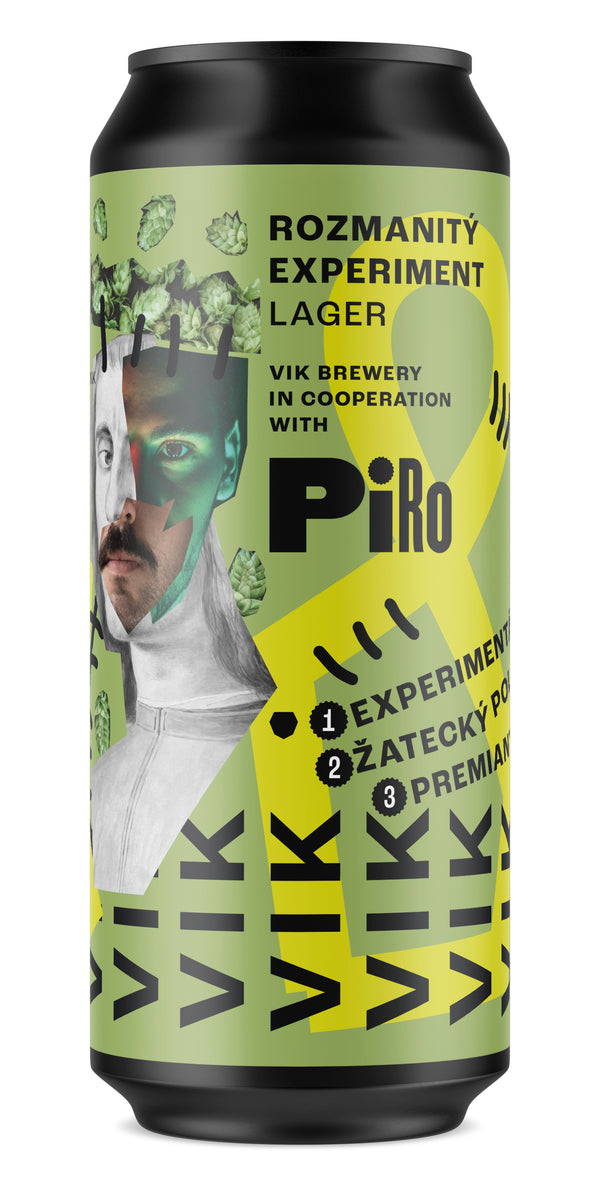 Vik x PIRO - Rozmanity Experiment - Experimental Lager - 4.2% - 500ml Can