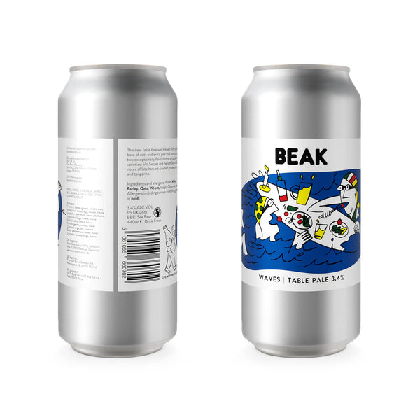 Beak - Waves- Table Pale - 3.4% - 440ml Can
