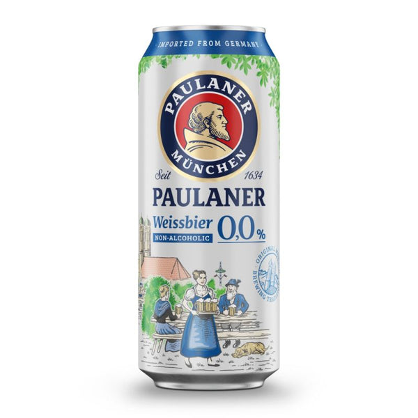 Paulaner - Weissbier Alcohol-Free - 0.0% - 500ml Can