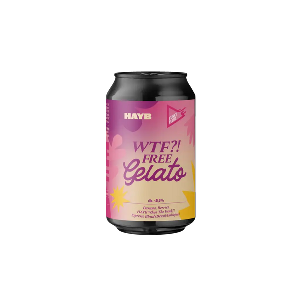Funky Fluid - WTF?! Free Gelato - AF Sour - 0.5% - 330ml Can