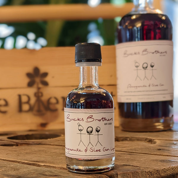 Bucks Brothers Gin - Pomegranate & Sloe Gin Liqueur - 20% - 5cl Miniature Bottle